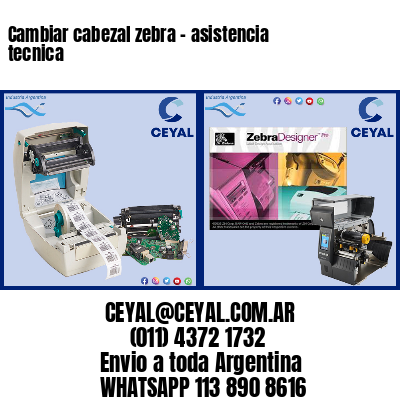Cambiar cabezal zebra – asistencia tecnica