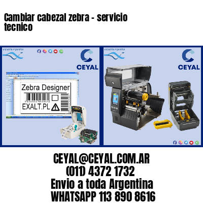 Cambiar cabezal zebra – servicio tecnico