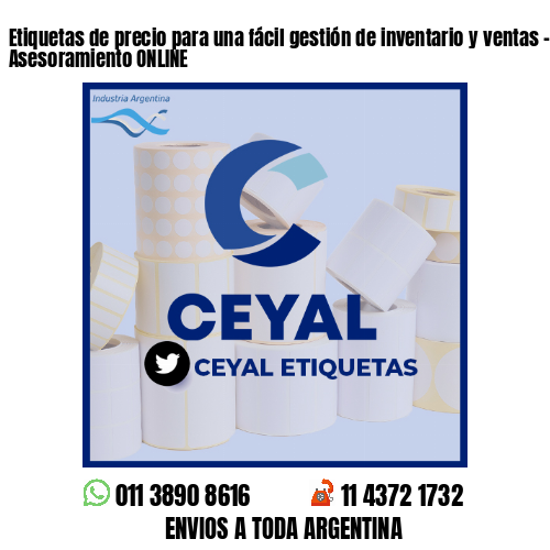 Etiquetas de precio para una fácil gestión de inventario y ventas - Asesoramiento ONLINE