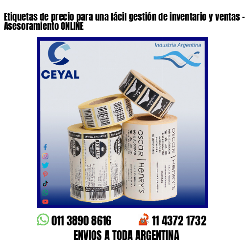 Etiquetas de precio para una fácil gestión de inventario y ventas – Asesoramiento ONLINE