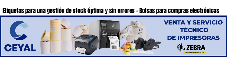 Etiquetas para una gestión de stock óptima y sin errores - Bolsas para compras electrónicas