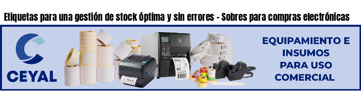 Etiquetas para una gestión de stock óptima y sin errores - Sobres para compras electrónicas
