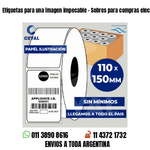 Etiquetas para una imagen impecable – Sobres para compras electrónicas