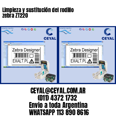 Limpieza y sustitución del rodillo zebra ZT220