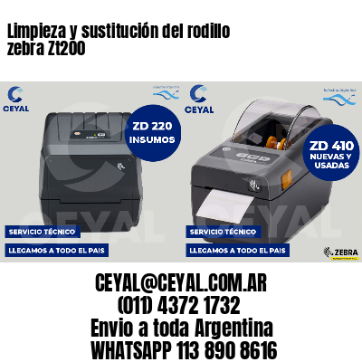 Limpieza y sustitución del rodillo zebra Zt200