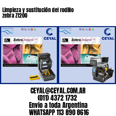 Limpieza y sustitución del rodillo zebra Zt200