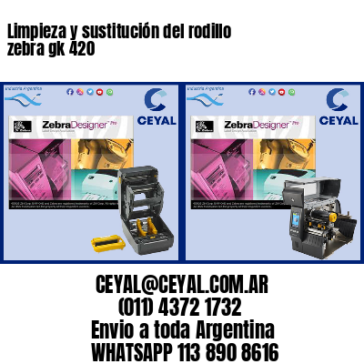 Limpieza y sustitución del rodillo zebra gk 420
