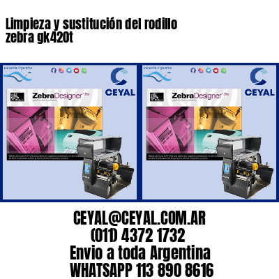 Limpieza y sustitución del rodillo zebra gk420t