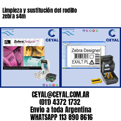 Limpieza y sustitución del rodillo zebra s4m