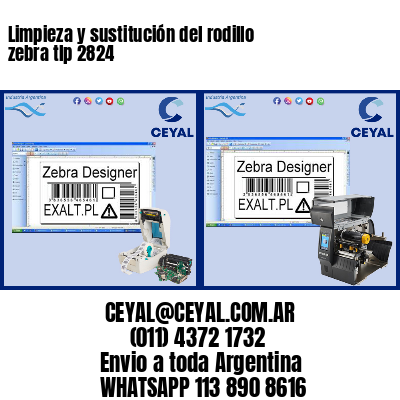 Limpieza y sustitución del rodillo zebra tlp 2824