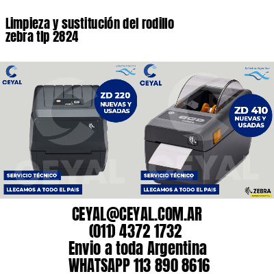 Limpieza y sustitución del rodillo zebra tlp 2824