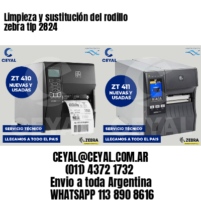 Limpieza y sustitución del rodillo zebra tlp 2824