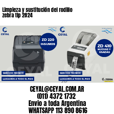 Limpieza y sustitución del rodillo zebra tlp 2824
