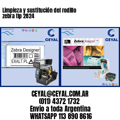 Limpieza y sustitución del rodillo zebra tlp 2824