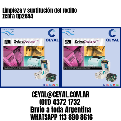 Limpieza y sustitución del rodillo zebra tlp2844