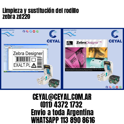 Limpieza y sustitución del rodillo zebra zd220