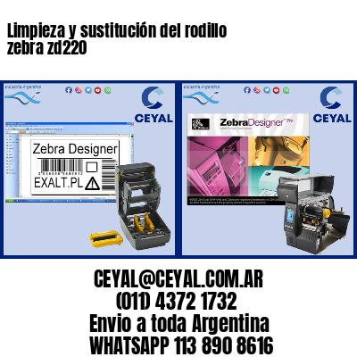 Limpieza y sustitución del rodillo zebra zd220