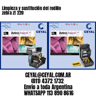 Limpieza y sustitución del rodillo zebra zt 220