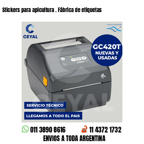 Stickers para apicultura . Fábrica de etiquetas