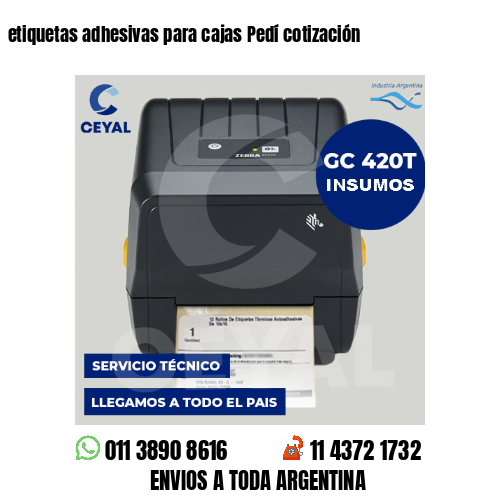 etiquetas adhesivas para cajas Pedí cotización