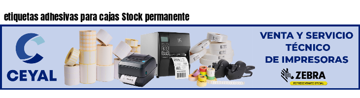 etiquetas adhesivas para cajas Stock permanente