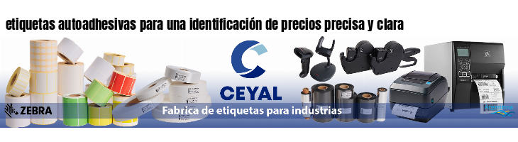 etiquetas autoadhesivas para una identificación de precios precisa y clara