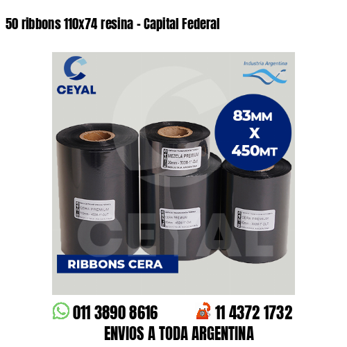 50 ribbons 110×74 resina – Capital Federal