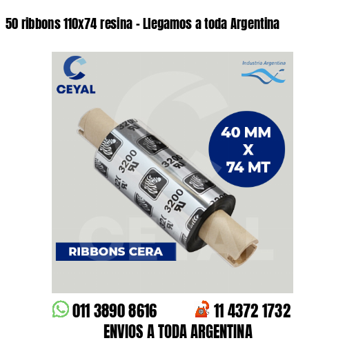 50 ribbons 110×74 resina – Llegamos a toda Argentina