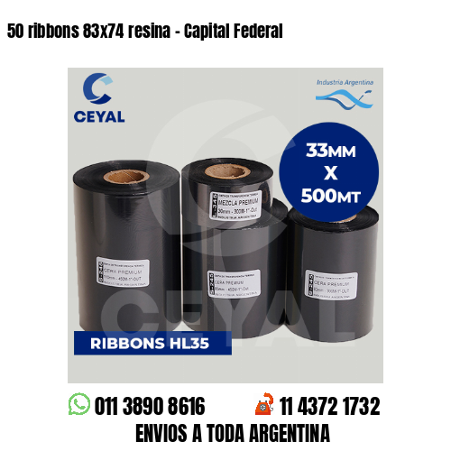 50 ribbons 83×74 resina – Capital Federal