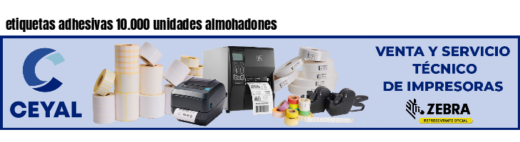 etiquetas adhesivas 10.000 unidades almohadones