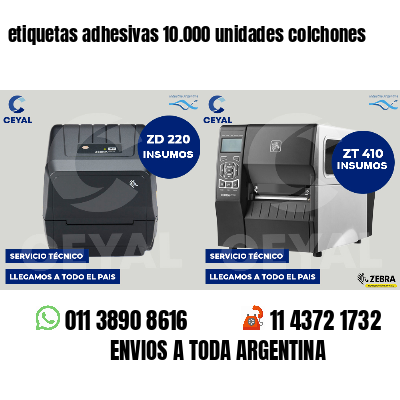 etiquetas adhesivas 10.000 unidades colchones