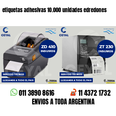 etiquetas adhesivas 10.000 unidades edredones