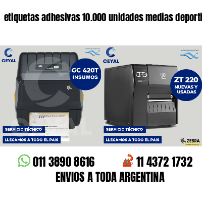 etiquetas adhesivas 10.000 unidades medias deportivas
