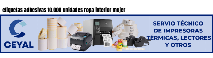 etiquetas adhesivas 10.000 unidades ropa interior mujer