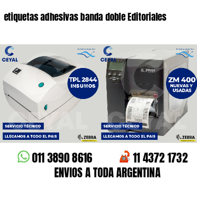 etiquetas adhesivas banda doble Editoriales