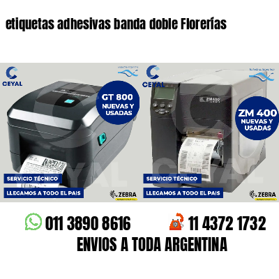 etiquetas adhesivas banda doble Florerías