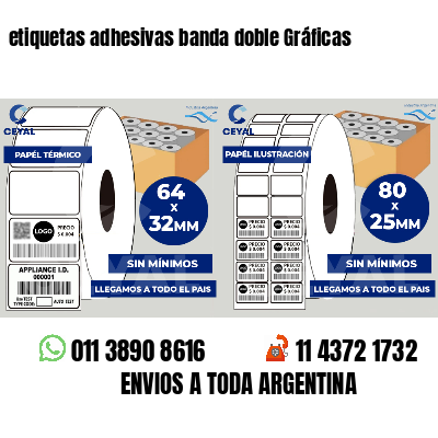 etiquetas adhesivas banda doble Gráficas