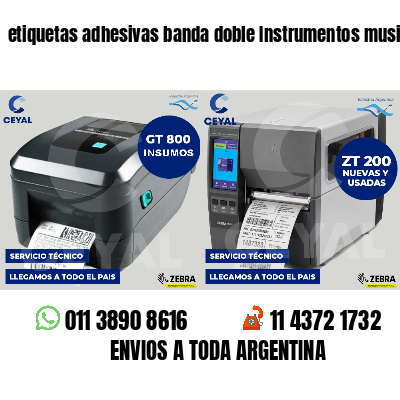 etiquetas adhesivas banda doble Instrumentos musicales