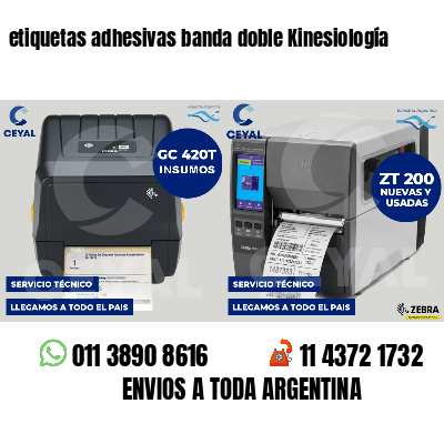 etiquetas adhesivas banda doble Kinesiología