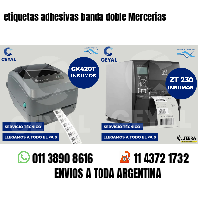 etiquetas adhesivas banda doble Mercerías
