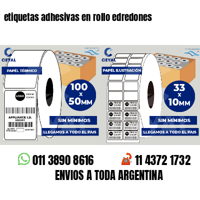 etiquetas adhesivas en rollo edredones
