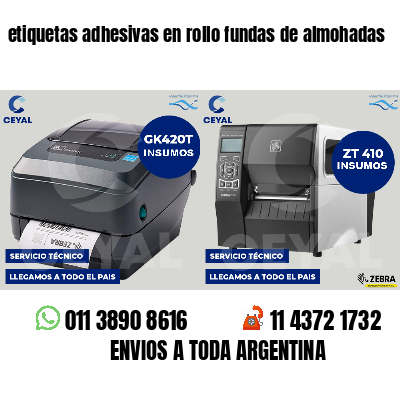 etiquetas adhesivas en rollo fundas de almohadas