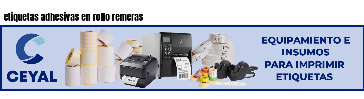 etiquetas adhesivas en rollo remeras