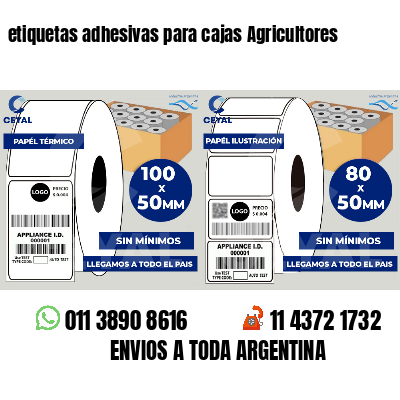 etiquetas adhesivas para cajas Agricultores