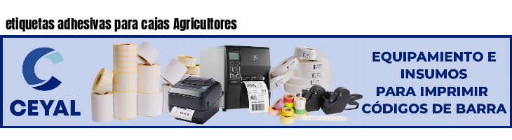etiquetas adhesivas para cajas Agricultores