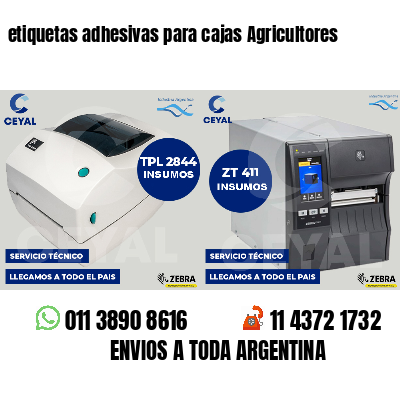 etiquetas adhesivas para cajas Agricultores