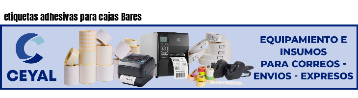 etiquetas adhesivas para cajas Bares