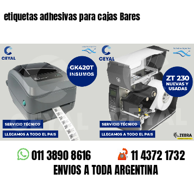 etiquetas adhesivas para cajas Bares
