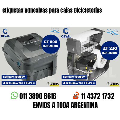 etiquetas adhesivas para cajas Bicicleterías