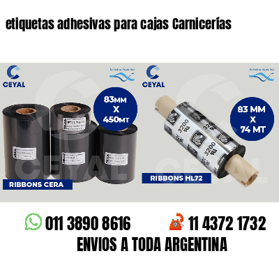 etiquetas adhesivas para cajas Carnicerías